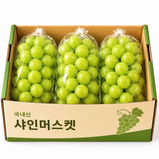 한강결 꿀당도 샤인머스켓 망고포도, 특품대과, 2kg, 1박스