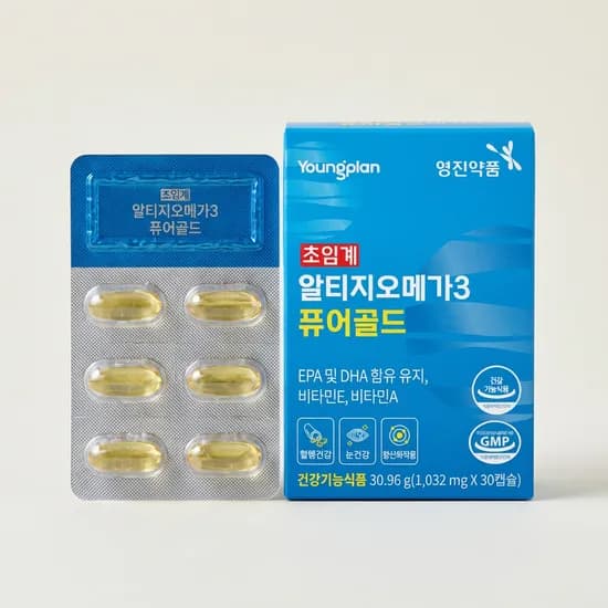 영진약품 초임계 알티지오메가3 퓨어골드 30.96g 30캡슐 5박스