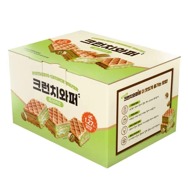 크런치와퍼 피스타치오 웨하스 대용량 500g 1개 12,900원