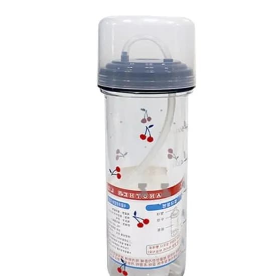 실리콘 빨대물병 체리 650ml 1개