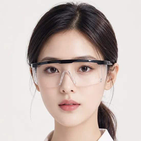 작업용 투명 보안경 블루 1개