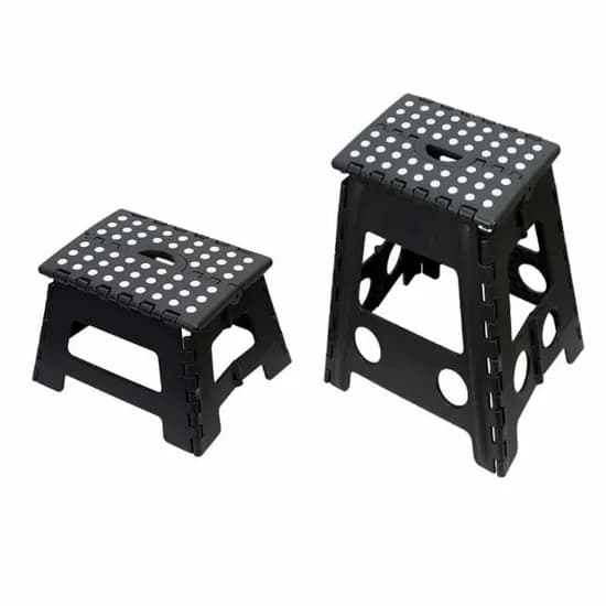 PP 접이식 폴딩 의자 블랙 중형 22cm 1개