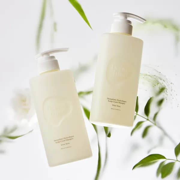 더마퓸 히알콜라겐 두피 크림 샴푸 화이트머스크향 500ml + 두피 크림 트리트먼트 500ml