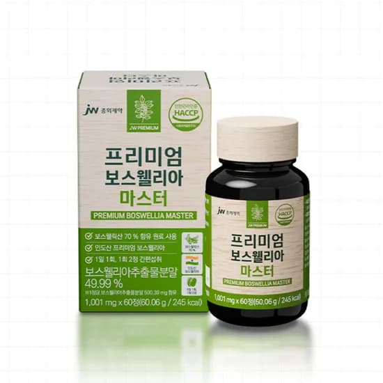 JW중외제약 프리미엄 보스웰리아 마스터 1,001mg 60정 6개