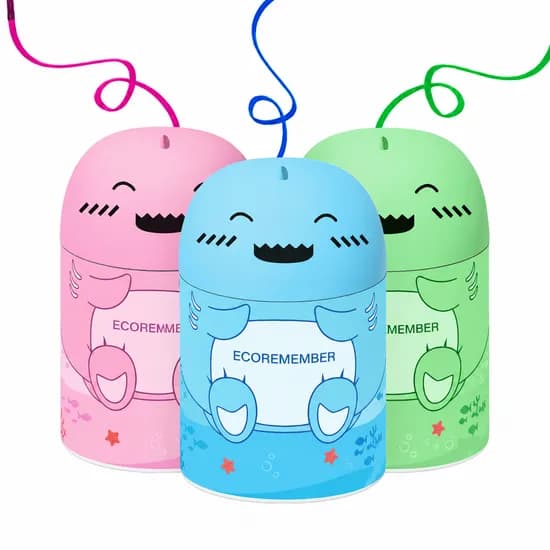 에코리멤버 깜찍이상어 변기세정제 700ml 파랑이 분홍이 초록이 1개