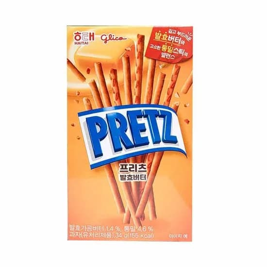 해태제과 프리츠 발효버터 34g 8개