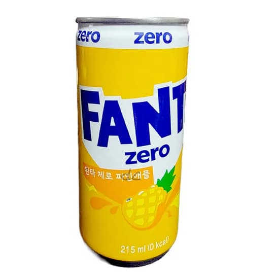 코카콜라 환타 제로 파인애플 215ml 24개