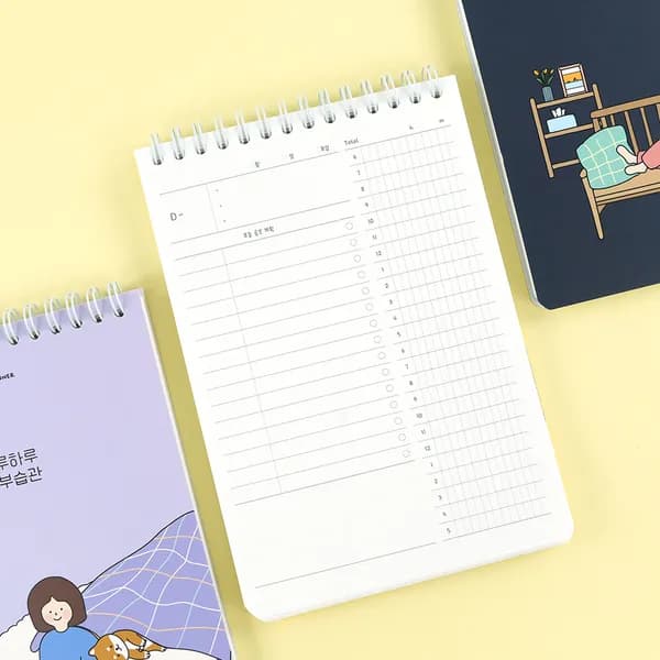 하루하루 공부습관 스터디 플래너 아이보리 128x185mm 1개