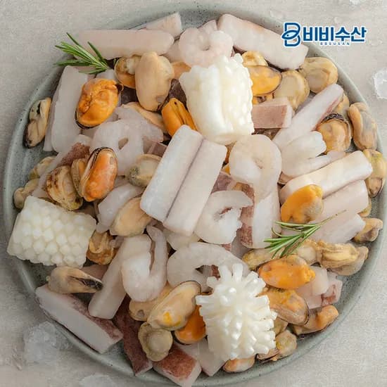 비비수산 냉동 해물모둠, 600g, 2개