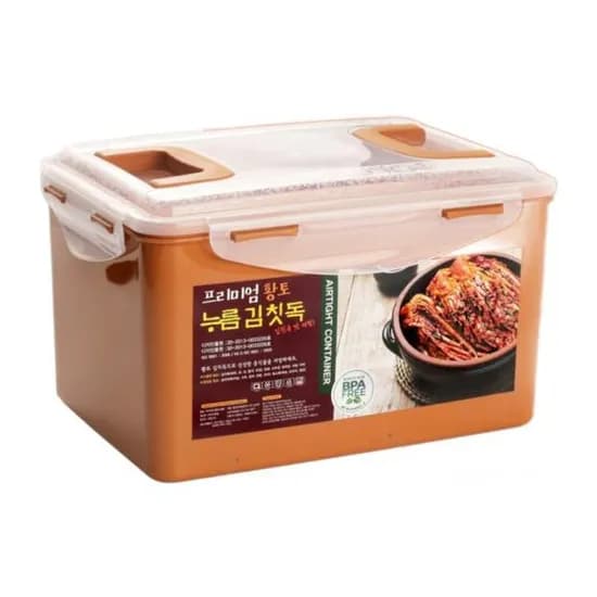 프리미엄 황토 누름 김칫독, 6.3L, 1개