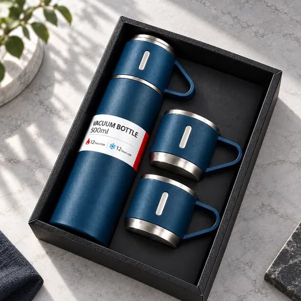 버브 진공 보온보냉 텀블러 머그컵 3P 세트 네이비 500ml