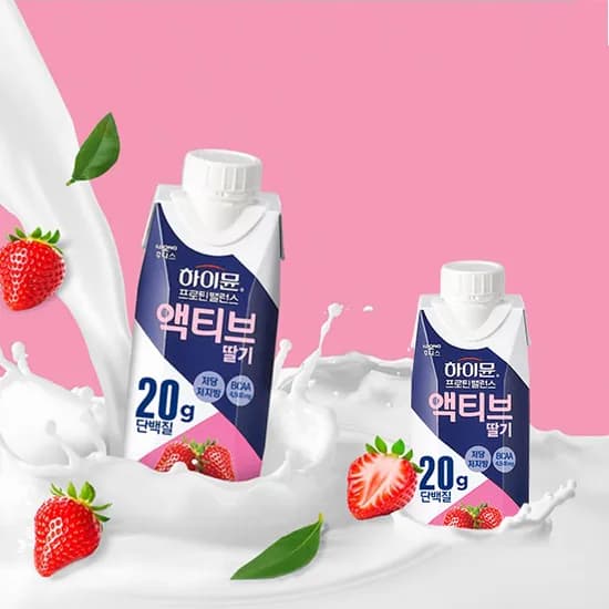일동후디스 하이뮨 프로틴밸런스 액티브 딸기, 250ml, 18개