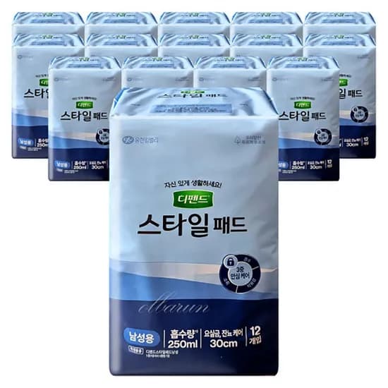 디펜드 스타일 패드 남성용 12매 15팩