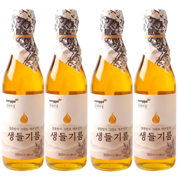 생고집 저온압착 생들기름 350ml 4병