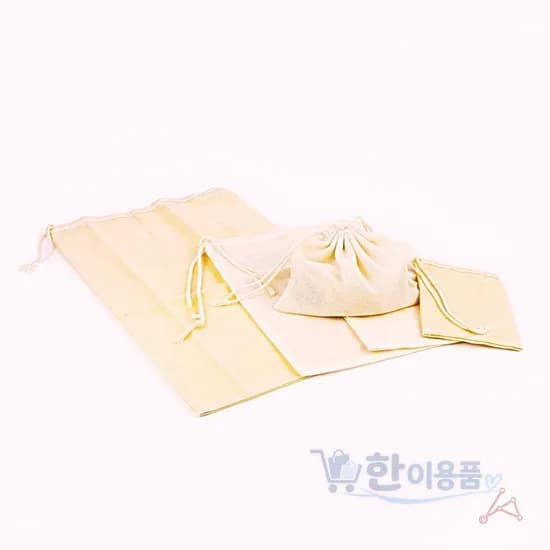 삼베주머니 베이지 1개