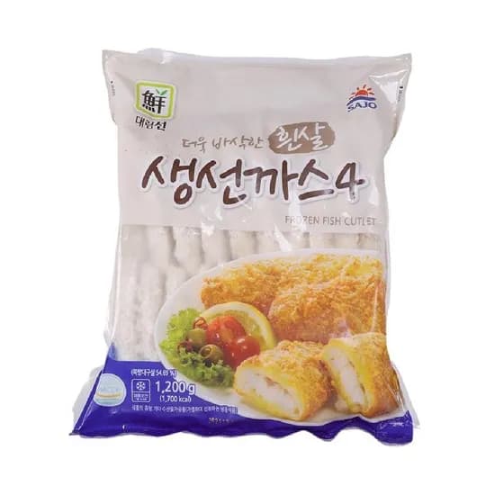 대림선 냉동 생선까스 1.2kg 4개 1개