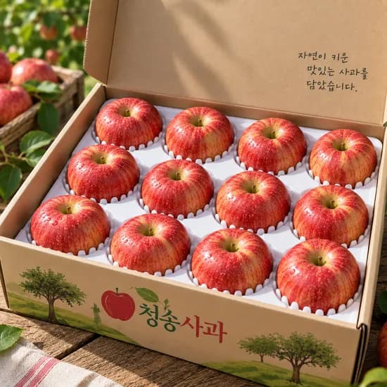 청송사과 선물세트 4kg 1박스