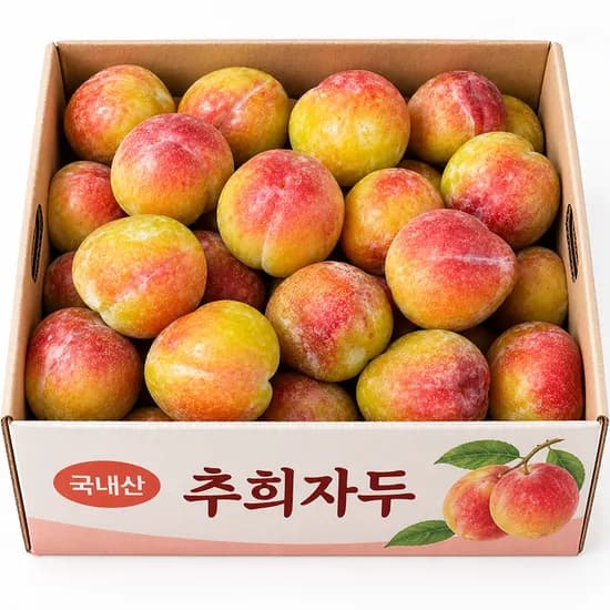 국내산 추희 자두 중과 1kg 1박스