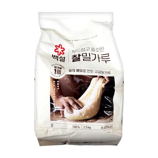 CJ제일제당 백설 찰밀가루 2.5kg 1개