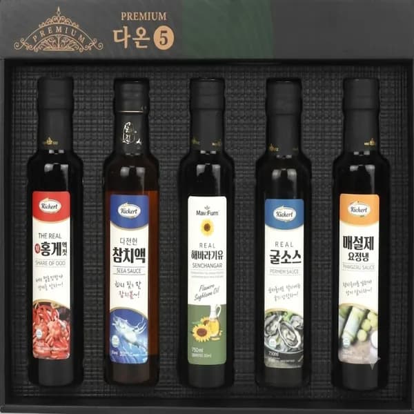 다온 프리미엄 5호 간장 선물세트 250ml 5개 1세트