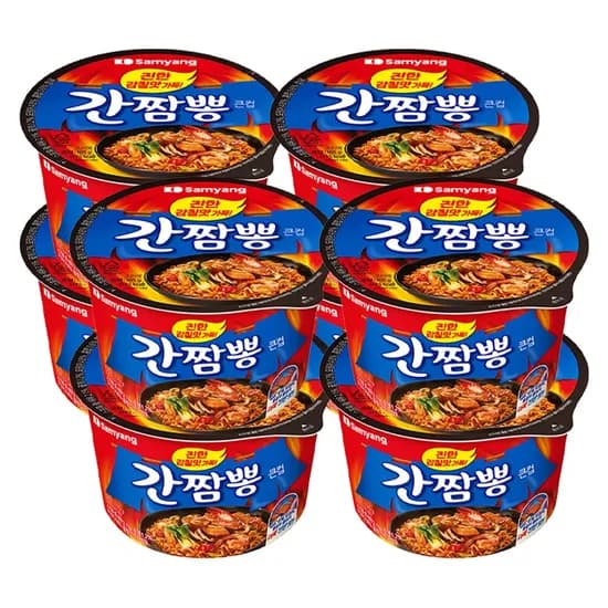 삼양식품 간짬뽕 큰컵 105g 8개
