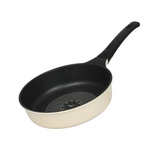 콕스타 아델라 IH 인덕션 겸용 티타늄 코팅 주물 깊은후라이팬 내추럴 24cm 1개