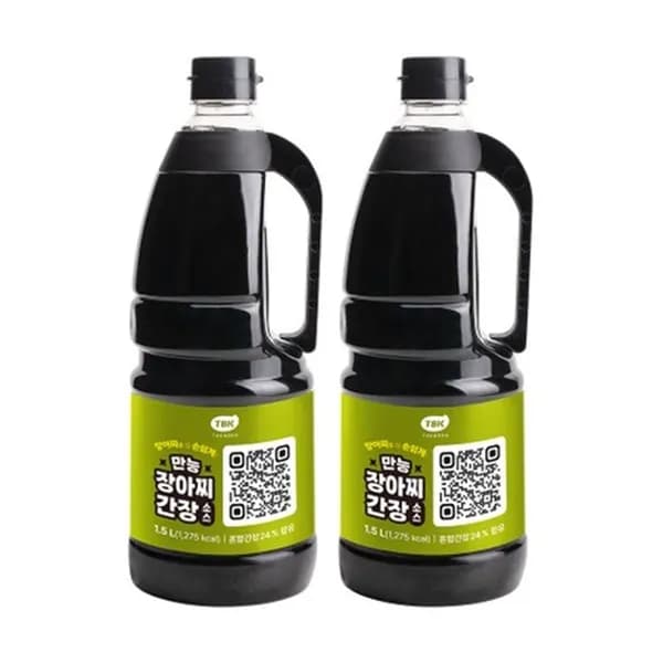 백종원의 만능 장아찌간장소스 1.5L 2통