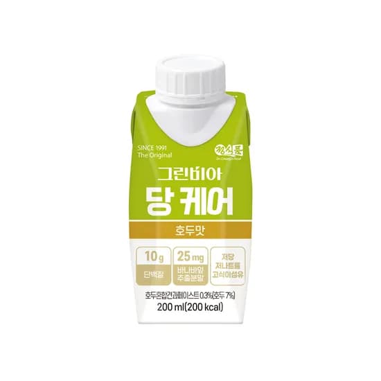 정식품 그린비아 당케어 호두맛 200ml 18개