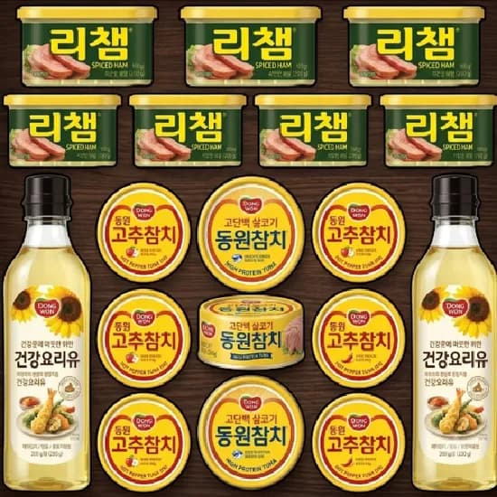 동원 스페셜 C3호 참치 카놀라유 선물 세트 4세트