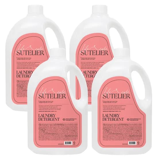 수뜰리에 쉰내제거 딥클린 세탁세제, 코튼캔디, 2.5L, 4개