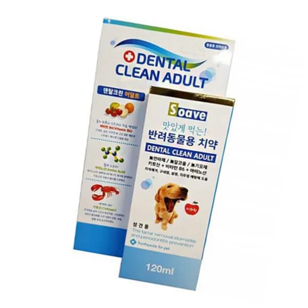 소아베 강아지 덴탈 치약 사과향 120ml 1개