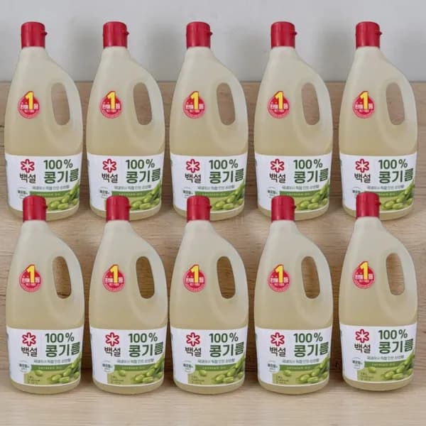 CJ제일제당 백설 콩기름 식용유 1.8L 10개 62,900원