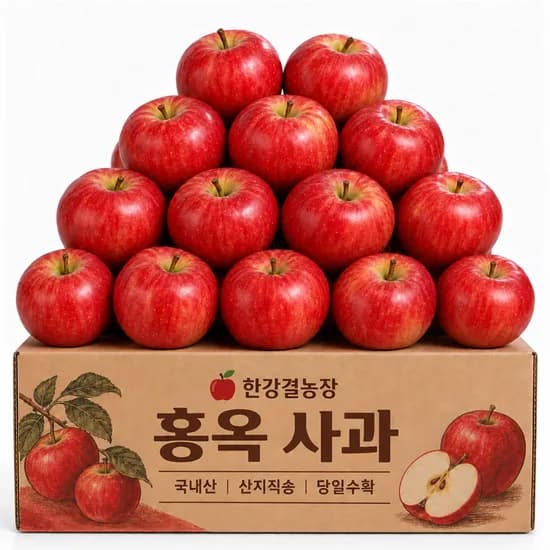 한결팜 홍옥 사과 2kg 1박스