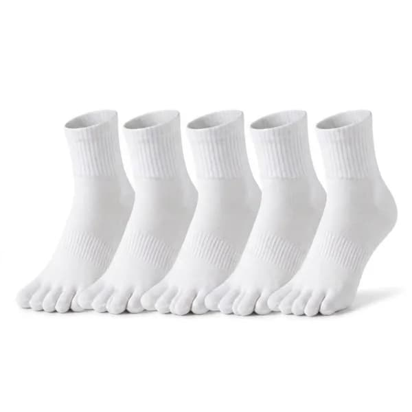 더엘피스 남성 중목 스포츠 발가락 양말 화이트 250~270mm 5개 17,751원