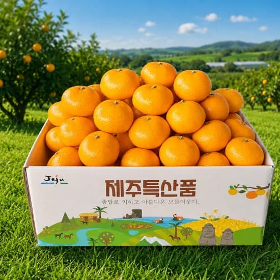 제주 서귀포 감귤, 특품, 대과, 5kg, 1박스