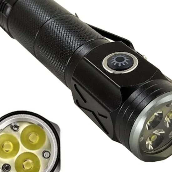 P35x3개 LED 충전식 서치라이트 손전등 S33 1개