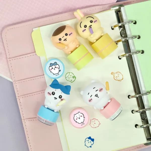 먼작귀 피규어 스탬프 만년도장 랜덤 2개