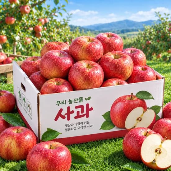 가정용 홍로사과 10kg 1박스