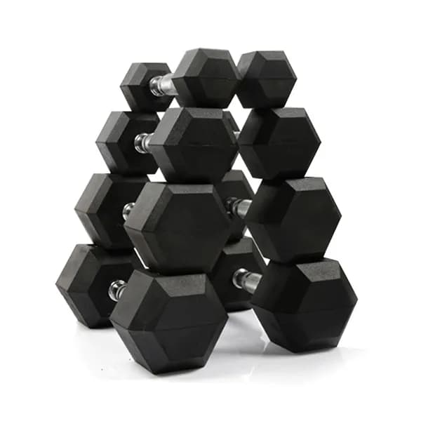 K4스포츠 아몸디 고무코팅 육각덤벨 15kg 2개