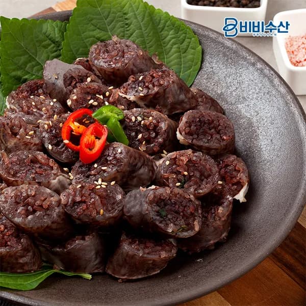 찰순대 1kg 2개 12,500원