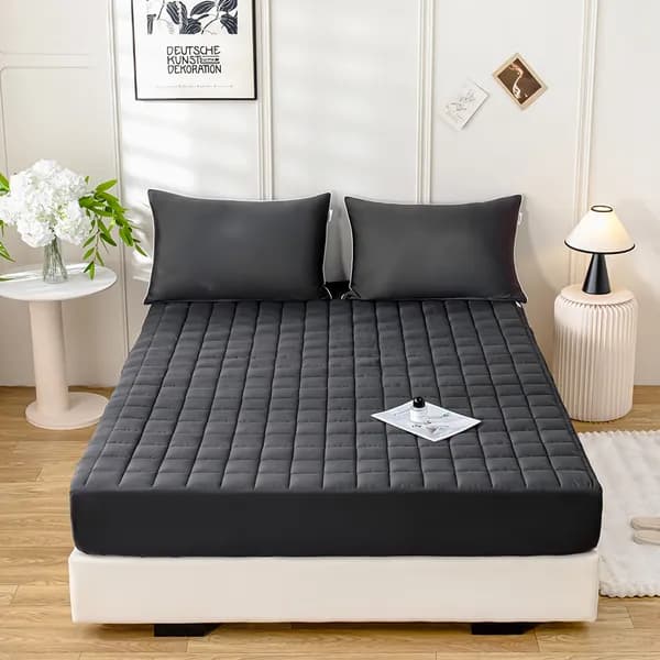 소하임 알러지케어 안심방수 3중 매트리스 커버 챠콜그레이 Q 150x200cm