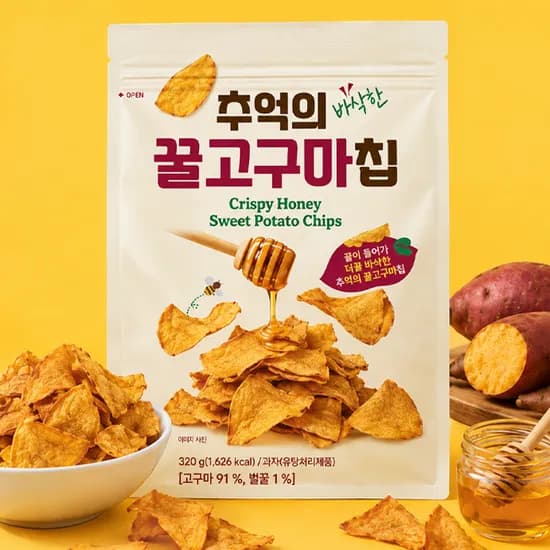 추억의 꿀고구마칩 맛탕맛 320g 3개