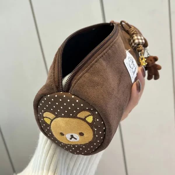 브라운 베어 도트 원형 필통 파우치 브라운 원형도트 1개 10,500원