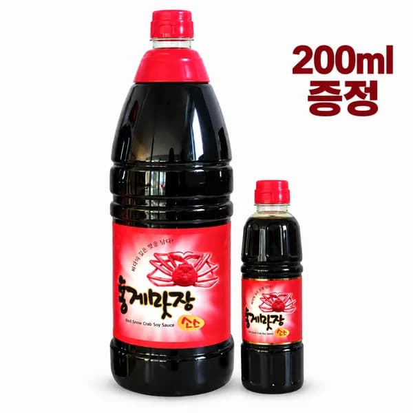홍일식품 홍게맛장소스 1.8L + 200ml 1개 14,700원