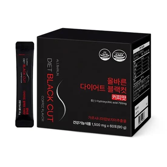올바른 다이어트 블랙컷 커피맛 60포