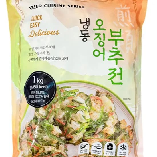 하담 오징어 부추전 1kg 1개