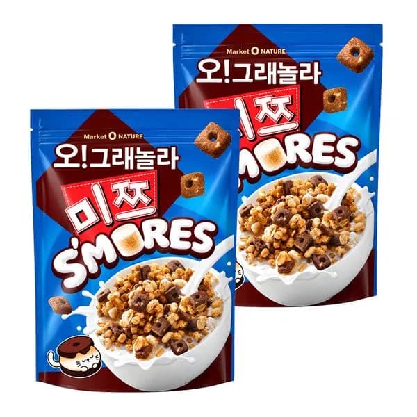 오리온제과 마켓O 오!그래놀라 미쯔 스모어 215g 2개