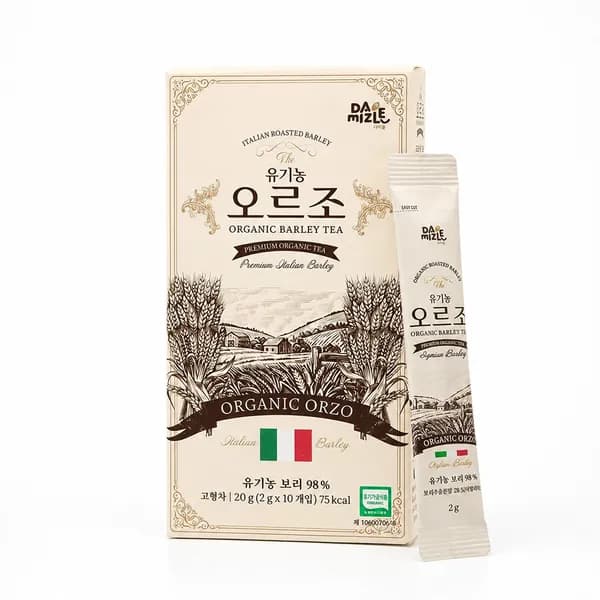 오르조 유기농 보리차 커피대용차 디카페인 커피맛 20g 10개 2개