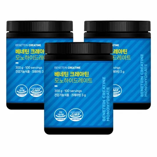 베네틴 크레아틴 모노하이드레이트 300g 3개