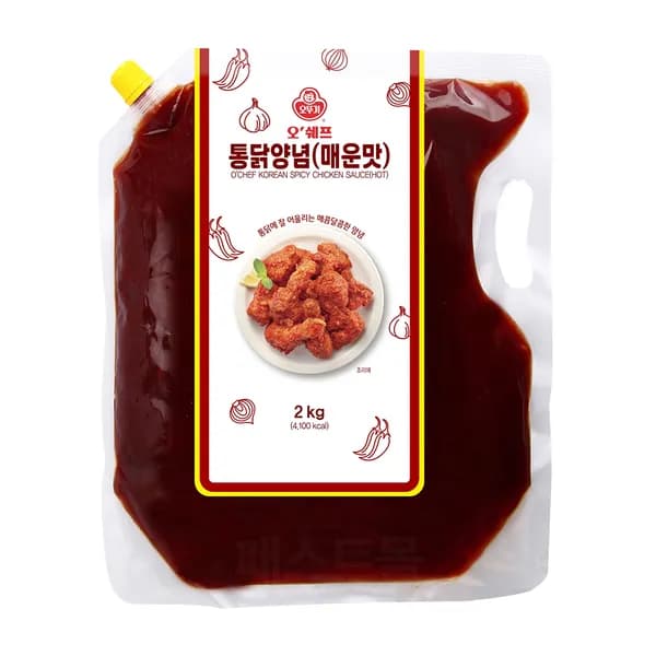 오뚜기 오쉐프 통닭양념 매운맛 2kg 9,260원